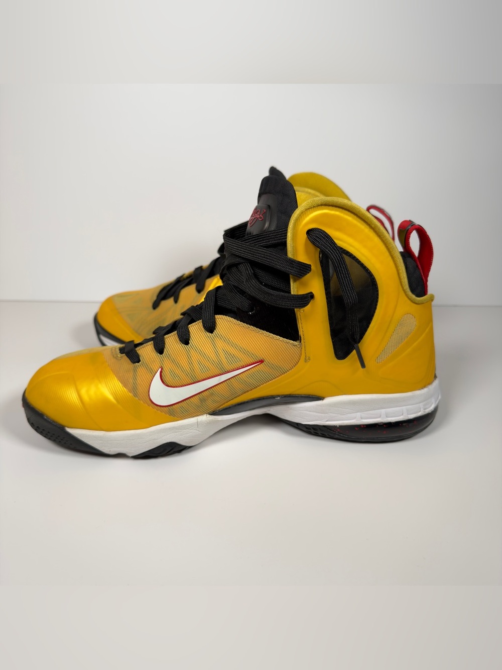 Nike LeBron 9 PS Elite Taxi Varsity Maize Carbon Fiber Size 10 516958-700 2012 - Picture 12 of 15